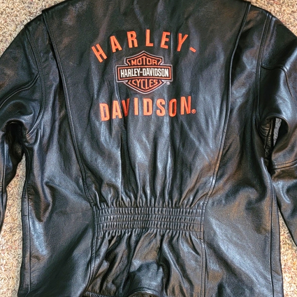 Womens Leather Harley Davidson  Jacket